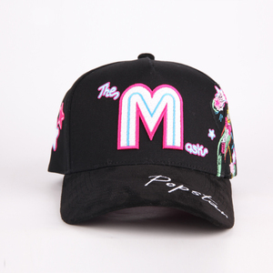 Gorras <span class=keywords><strong>de</strong></span> Béisbol Personalizadas al por Mayor, Bordadas en 3D, <span class=keywords><strong>de</strong></span> Algodón Negro, Estructuradas, Estilo Y2K, Hip Hop, Ajustables - Product Image 3