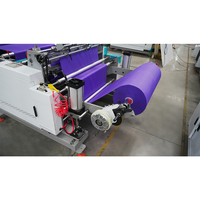 Machine à sacs écologiques non tissés ZX-LT500V, ligne de production multifonctionnelle avec une vitesse de 60-80 pièces/min, stable et flexible, garantie 1 an