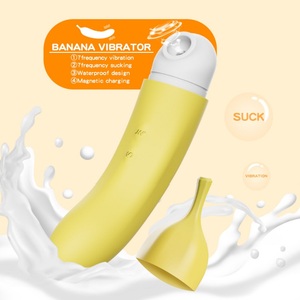 Jouet sexuel Vibromasseur banane Aspiration Masturbation Vibromasseur à succion clitoridienne pour femmes - Product Image 5