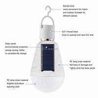 Ampoule solaire d'urgence LED SMD E27 7W 12W 6000K Lampe portable à économie d'énergie IP65 Étanche Lumière de jardin extérieure AC85-265V