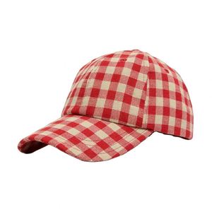 Gorra de Béisbol a Cuadros de 6 Paneles, Estilo Vintage, Unisex, Suave al Tacto, de Alta Calidad, Diseño y Color Personalizados, Venta al Por Mayor - Product Image 1