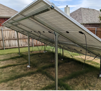Structure de montage solaire au sol en acier galvanisé en forme de U, certifiée CE ISO, support de fixation photovoltaïque réglable, taille personnalisée