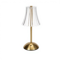 Lampe de bureau sans fil à LED rechargeable avec variateur tactile, lampe de table portable