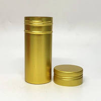 Vente chaude 75g métal cheveux cire bâton Tube vide push type bâton déodorant conteneur pour outils de coiffure
