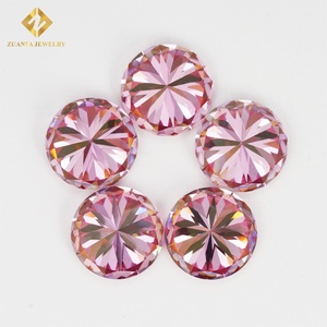 1 карат цена круглой блестящей огранки розового цвета Vvs1 лабораторный Муассанит незакрепленный камень пройти Алмазный тест - Product Image 5