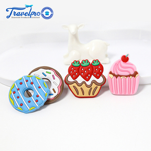 공장 도매 3D PVC 소프트 고무 도넛 모양 냉장고 자석 판촉 선물 냉장고 자석 - Product Image 1