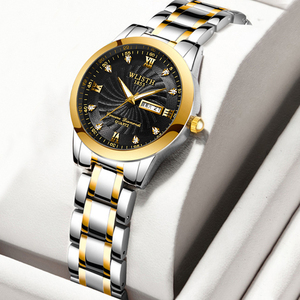 Men's <b>waterproof</b> <b>watch</b> men's <b>watch</b> with steel band double calendar quartz <b>watch</b> fashion <b>watch</b>. - Product Image 4