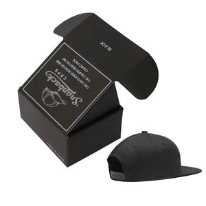 Casquettes de baseball noires haut de gamme imperméables en gros, emballage en papier kraft pour casquettes snapback, casquette trucker pliable personnalisée imprimée - Product Image 2