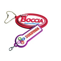 Vente en gros de porte-clés en silicone 2D, porte-clés en caoutchouc souple en PVC pour souvenirs, cadeaux, porte-clés en plastique