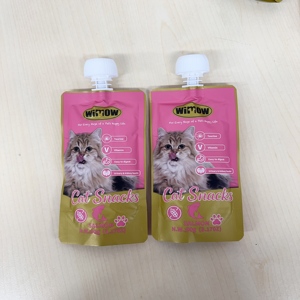Nourriture pour chats sans céréales, haute teneur en protéines, marque privée, saveur poulet, style pâté, nourriture humide en sachet, délicieuse, 90g, friandises pour animaux de compagnie - Product Image 1