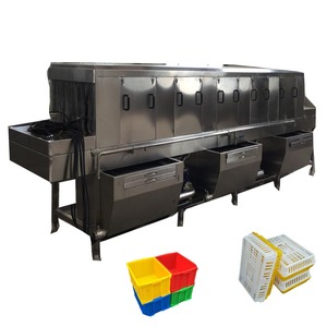 Panier de Boîte Compact en Acier Inoxydable, Machine à Tunnel de Lavage de Plateau d'Oeufs de Boulangerie, Repas, Caisses en Plastique Laveuses - Product Image 1