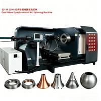 CNC Metal Spinning and Forming Machine with Two Spindles PLC Controlled Bearing & Engine Core Components 1 Year Warranty