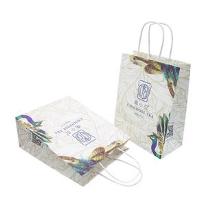New Fashion Wholesale Beauty <b>Small</b> Brown Kraft Paper <b>Bag</b>&<b>White</b> Kraft <b>Bag</b> for <b>Bag</b> Packaging - Product Image 1