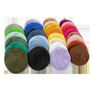 หมวกเบเร่ต์ตาข่ายโพลีเอสเตอร์ถักลายพิมพ์ซิลค์สกรีนแฟชั่นใหม่สำหรับผู้หญิง คอลเลคชั่นฤดูใบไม้ผลิ/ฤดูร้อน รับผลิตตามแบรนด์สำหรับโปรโมชั่น - Product Image 1