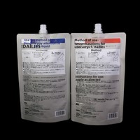 Sacs d'emballage refermables résistants aux acides et aux alcalis, qualité alimentaire, 100 pièces, marque XST, modèle XST-R5, vente en gros, sac autoportant de 1L