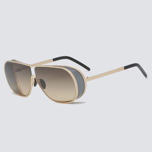 CS8591 lunettes de soleil Design Vintage UV400, verres en métal doré, pour hommes et femmes, offre spéciale, 2023 - Product Image 1