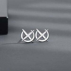 Boucles d'oreilles Simplicity Cross Moon pour hommes, boucles d'oreilles Starlight <span class=keywords><strong>Luna</strong></span> à la mode, <span class=keywords><strong>bijoux</strong></span> unisexes - Product Image 4