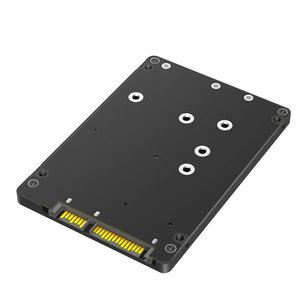 100% Compatibility M.2 SSD to 2.5 Inch SATA <b>Enclosure</b> Adapter NGFF B&M Key SATA 3.0 70mm 100mm Converter with <b>Plastic</b> Case - Product Image 1