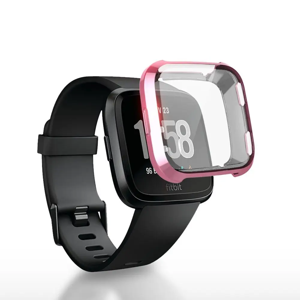 Full Protection Shockproof Smart Watch Case Screen Protector Cover For Fitbit Versa Lite Case