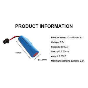 מפעל ישירות למכור 14500 3.7v <span class=keywords><strong>500mah</strong></span> נטענת ליתיום סוללות - Product Image 4