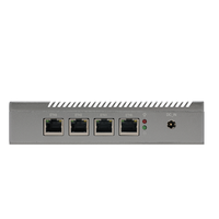 Мини-ПК с 4 портами LAN/WAN 2.5G, безвентиляторный, с 4-ядерным процессором Intel, для использования в качестве фаервола, сетевого узла или тонкого клиента