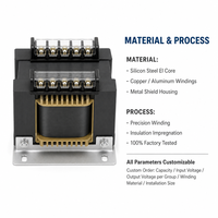 Transformateur de commande monophasé série BK pour armoire de machine industrielle