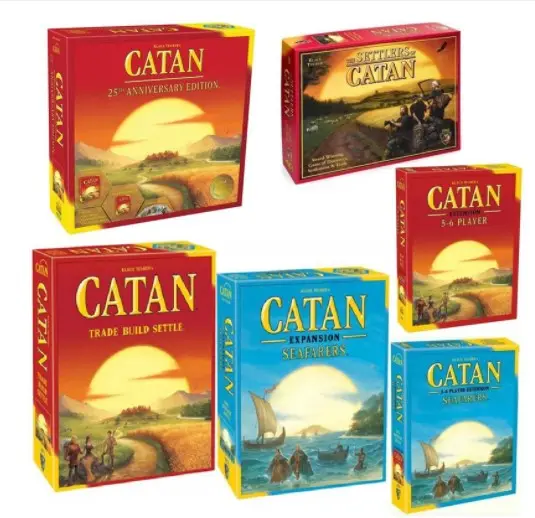 Island Board เกมกระดานสำหรับผู้ใหญ่เด็ก,การ์ดเกมของเล่นเสริมสร้างการเรียนรู้แบบสบายๆขายดีเล่นสีได้ดีแบบจำลอง Catan