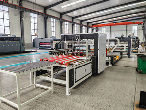 Carpeta de cartón estándar CE, máquina para hacer cajas de cartón corrugado, máquina encoladora - Product Image 5