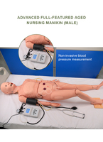 Maniquíes de Enfermería de Cuerpo Completo Avanzados para Personas Mayores, Modelos de Entrenamiento en Ciencias Médicas, Material de PVC, Ayudas Didácticas de Anatomía para el Cuidado