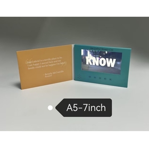 Customized UV 7 Inch <strong>Greeting</strong> <strong>Card</strong> <strong>Video</strong> Brochure Advertising Player <strong>LCD</strong> Electronic Album - Product Image 6
