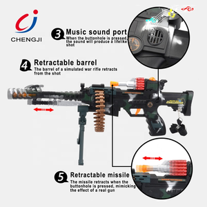 Nuevo artículo <span class=keywords><strong>Super</strong></span> Infrared Laser B/o Shooting Electric Plastic Sniper Rifle Kids Gun Toy - Product Image 3