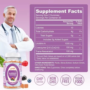 Gomitas de Urolithin A para el Soporte Muscular con 1000mg de CoQ10 y Resveratrol Mitocóndrico - Product Image 3