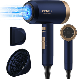Ensemble <span class=keywords><strong>de</strong></span> sèche-cheveux Confu avec moteur à courant continu couvercle avant en céramique avec fonction ionique outil 3 outils <span class=keywords><strong>de</strong></span> coiffure sèche-cheveux puissant avec 1800W - Product Image 2