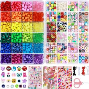 Hecho a mano nuevo Europeo Americano transfronterizo DIY conjunto para <span class=keywords><strong>Amazon</strong></span> cerámica suave arcilla cuentas acrílico <span class=keywords><strong>letras</strong></span> Pony joyero - Product Image 1