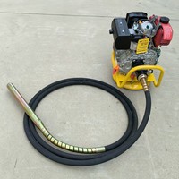 JOVE Horizontaler Benzinmotor-Betonrüttler mit Standfuß, hohe Effizienz, 6500 U/min, 220V, für den Außeneinsatz, 1 Jahr Garantie