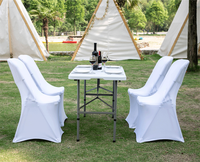 Vente en gros de tables à manger d'extérieur modernes et portatives pliantes pour barbecue et camping, pour événements