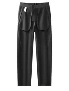 Pantaloni Neri da Uomo all'Ingrosso, Vestibilità Comoda, Antistatici, Idrorepellenti, Elasticizzati con Tasche con Zip per Viaggi e Ufficio - Product Image 2