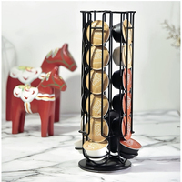 360 °   Support rotatif pour capsules de café, 24 emplacements, pour Dolce Gusto, en fil de fer, organisateur de rangement