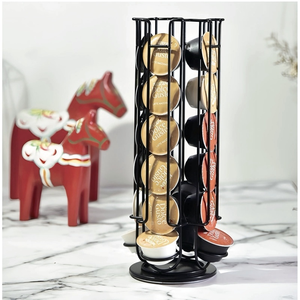 360 °   <span class=keywords><strong>Dispensador</strong></span> Giratorio para Cápsulas de Café, Soporte para 24 Cápsulas <span class=keywords><strong>Dolce</strong></span> <span class=keywords><strong>Gusto</strong></span>, Organizador de Alambre de Hierro - Product Image 2