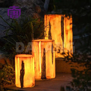 3d <b>Tree</b> Stump Shaped Led <b>Light</b> Customized Ip65 Resin & Fiberglass <b>Outdoor</b> Garden Lighting For <b>Christmas</b> Festival Decorations - Product Image 4