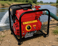 Pompe à eau à essence haute pression 60m 6,8 kW monocylindre 4 temps refroidie par air 65 mm en alliage d'aluminium entièrement automatique auto-amorçante OEM