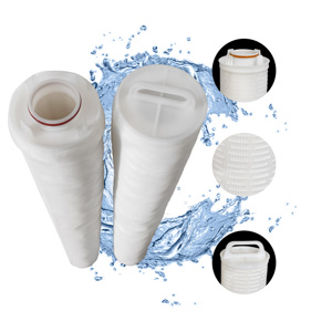 Cartouche filtrante plissée haute performance 20/40 pouces pour la purification de l'eau commerciale et industrielle - Product Image 1
