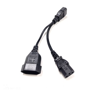 Cordon d'alimentation répartiteur en Y 10A 250V, prise IEC C14 vers prise femelle C13 EU 4.0mm, rallonge CA pour ordinateur - Product Image 1