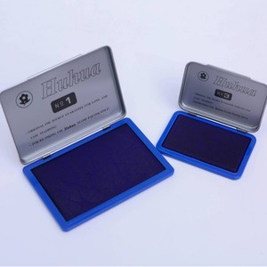 <span class=keywords><strong>Tampon</strong></span> <span class=keywords><strong>encreur</strong></span> à séchage rapide multicolore Encre éponge à base d'eau dans une boîte en fer-blanc carrée à rabat portable pour le bureau - Product Image 3