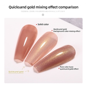 JTING Gel à ongles à paillettes liquides changeantes, or et argent, vernis à ongles UV LED, fournisseur professionnel de produits pour ongles, vente chaude - Product Image 4