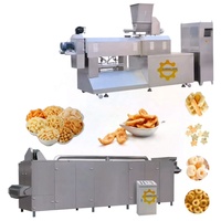 Extrudeuse alimentaire pour snacks 150 kg/h, machines à faire des snacks de maïs soufflé, machine à faire des boules de fromage soufflées, ligne de production de chips de riz 65
