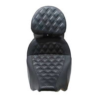 Moto Nouveau Step Up Grand Canapé Siège Double Gel Intérieur Coussin avec Dossier Conducteur Réglable pour Harley Touring 2008-2023