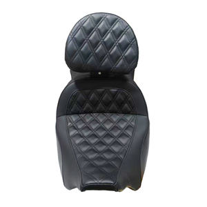 Moto nuovo Step up grande divano sedile doppio Gel all'interno cuscino con schienale regolabile Driver per Harley Touring 2008-2023 - Product Image 3