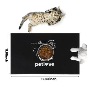 Alfombrilla para Comida de Perros, Antideslizante, de Fieltro Suave, Impermeable, Ecológica, Reutilizable, Absorbente y Duradera, Apta para Mascotas, Venta al Por Mayor, OEM - Product Image 5