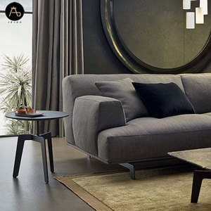 नवीनतम इतालवी हंस पंख डिजाइन सोफे समकालीन कमरे में रहने वाले सोफे सेट - Product Image 4